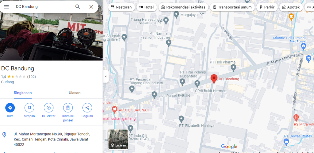 bandung dc shopee