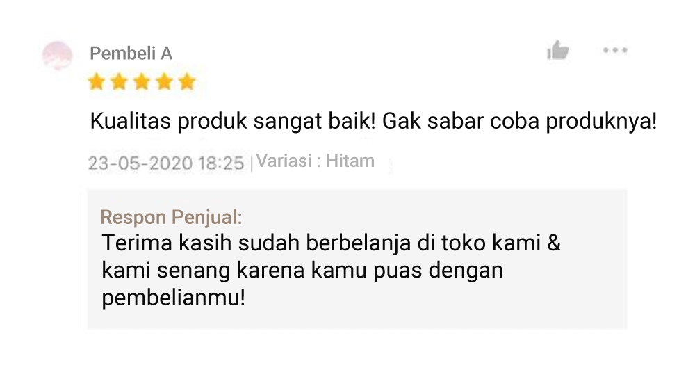 kata kata penilaian shopee 50 karakter