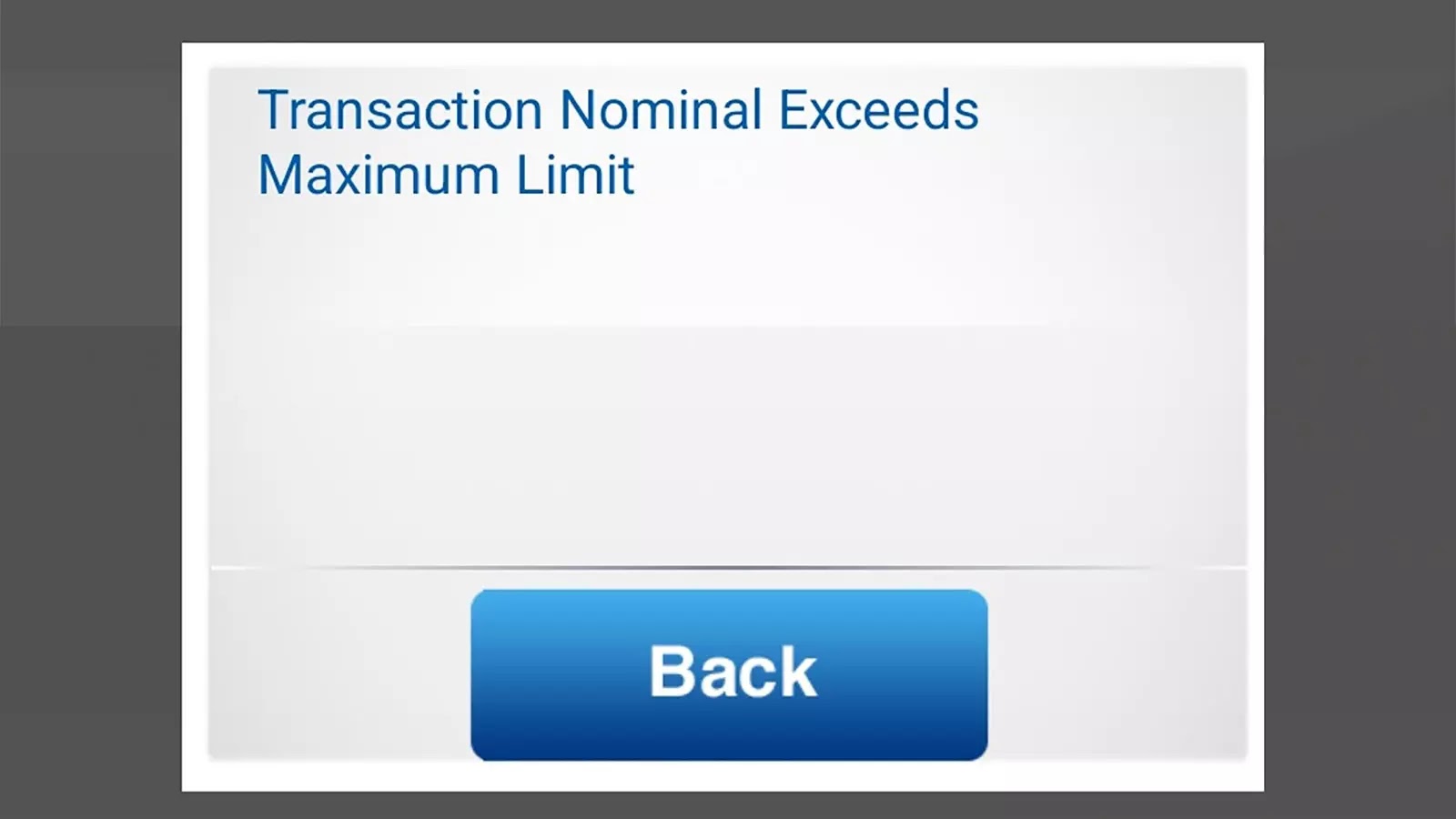 transaction nominal exceeds maximum limit