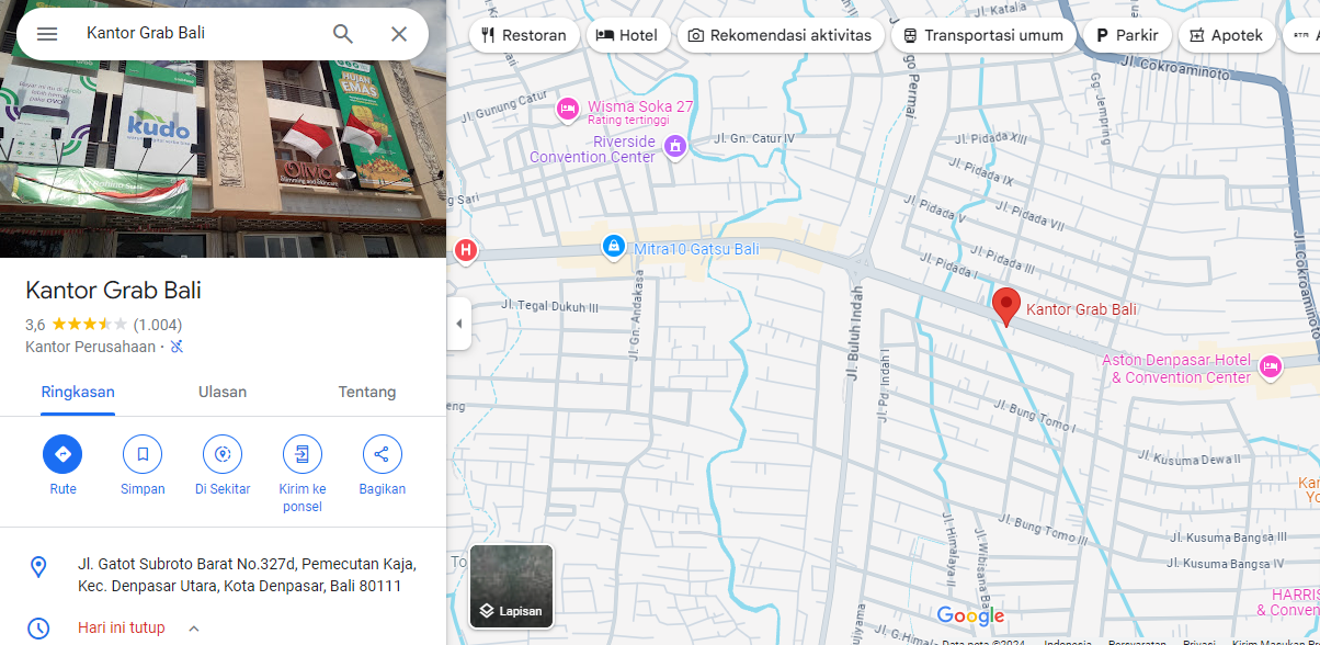kantor grab bali