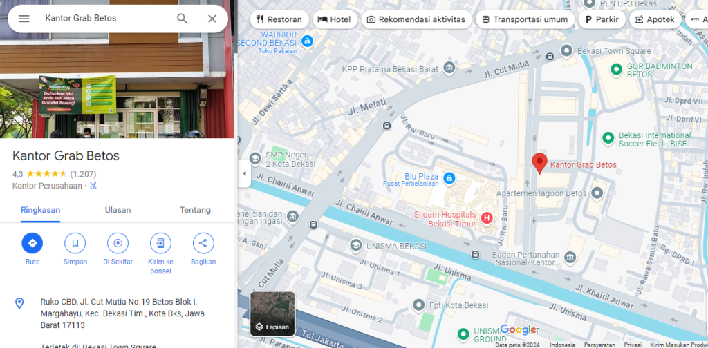 kantor grab bekasi