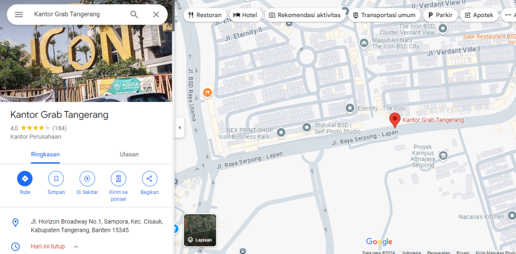 kantor grab tangerang